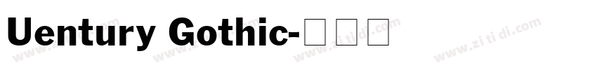 Uentury Gothic字体转换